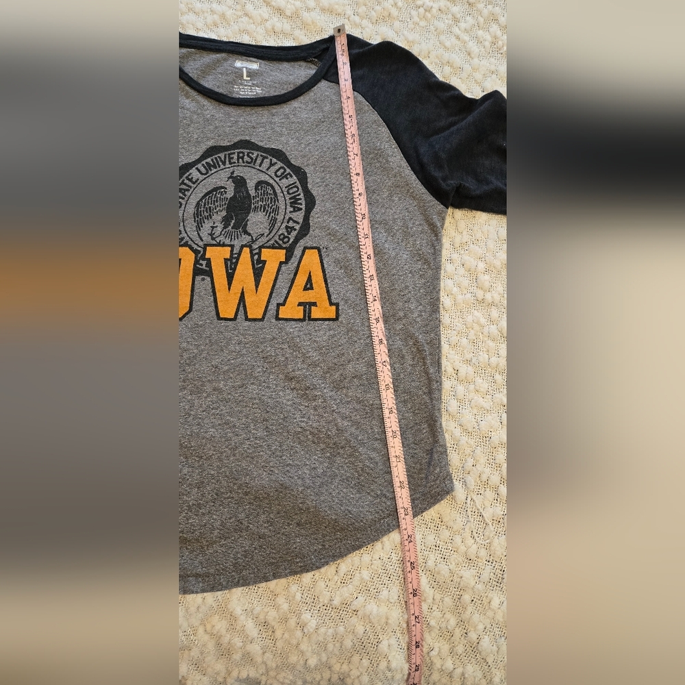Iowa Raglan Baseball Tailgate Unisex Large - Picture 5 of 5